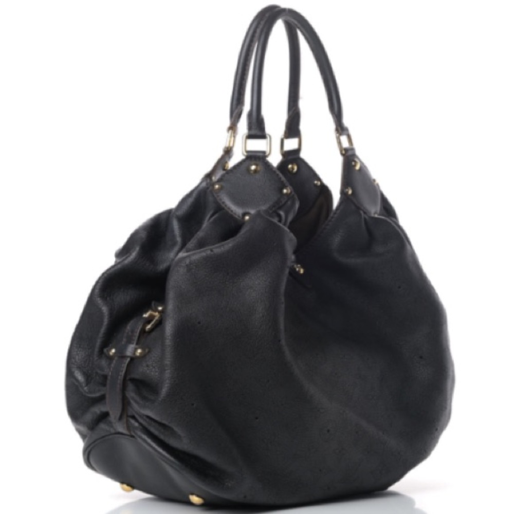 ✨LIKE NEW✨ black leather Louis Vuitton mahina XL - Picture 8 of 15